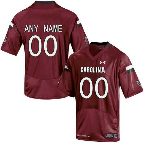 Men%27s South Carolina Gamecocks Red Customized College Jersey->customized ncaa jersey->Custom Jersey
